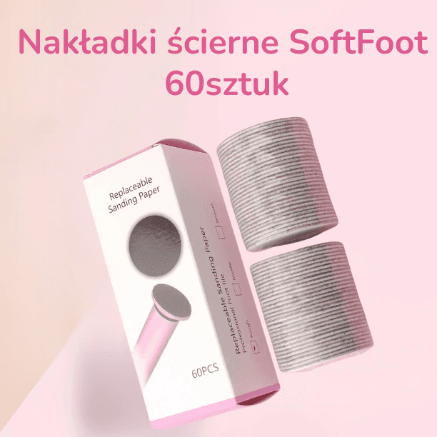 SoftFoot zestaw 60 krążków ściernych do stóp 🦶