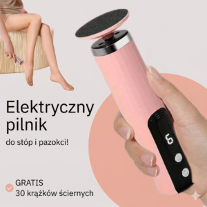 SoftFoot - Elektryczny pilnik do stóp i paznokci + 30 krążków ściernych GRATIS